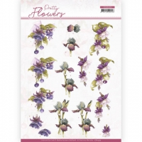 CD11579 Precious Marieke - Pretty Flowers - Purple Flowers