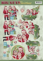CD11195 - Yvonne Creations - Big Guys Christmas - Santa`s