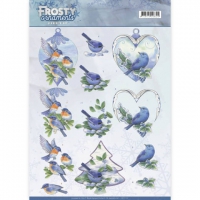 CD11131 Jeanine's Art - Frosty Ornaments - Blue Birds