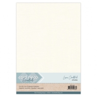 #32 Card Deco Linnenkarton A4 Gebroken wit / Off white