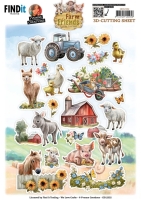 CD12332 - Yvonne Creations - Farm Friends - Small Elements