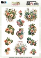 SB11022 3D Push out Sheet - Berries Beauties - Plant Paradise - Cactus Harmony