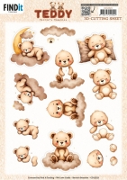 CD12323  Berries Beauties - Teddy - Clouds