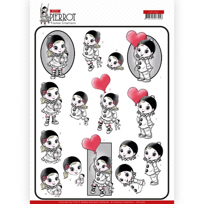 CD11467 Yvonne Creations - Petit Pierrot - With Love