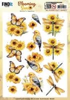 SB11035 - 3D Pushout Sheet - Berries Beauties - Blooming sun - Golden Meadow