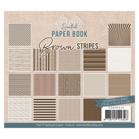 CDEPP010 - Card Deco Essentials - Paperbook - Brown Stripes