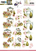 CD12273 - 3D Cutting Sheet - Precious Marieke - Flowers everywhere