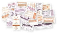 474007060 - Die-cuts - DDBD - Tickets Woodland Springs - 18 stuks