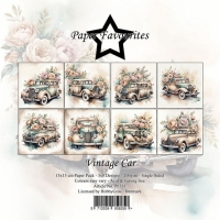 PF531 - Paper Favourites 15x15 cm Vintage Car
