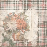 Paperpack - Yvonne Ceations - Floral Christmas 20 x 20 cm