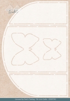 Stencil - Card Deco Essentials - Flutters Folding Card Stencil - A5