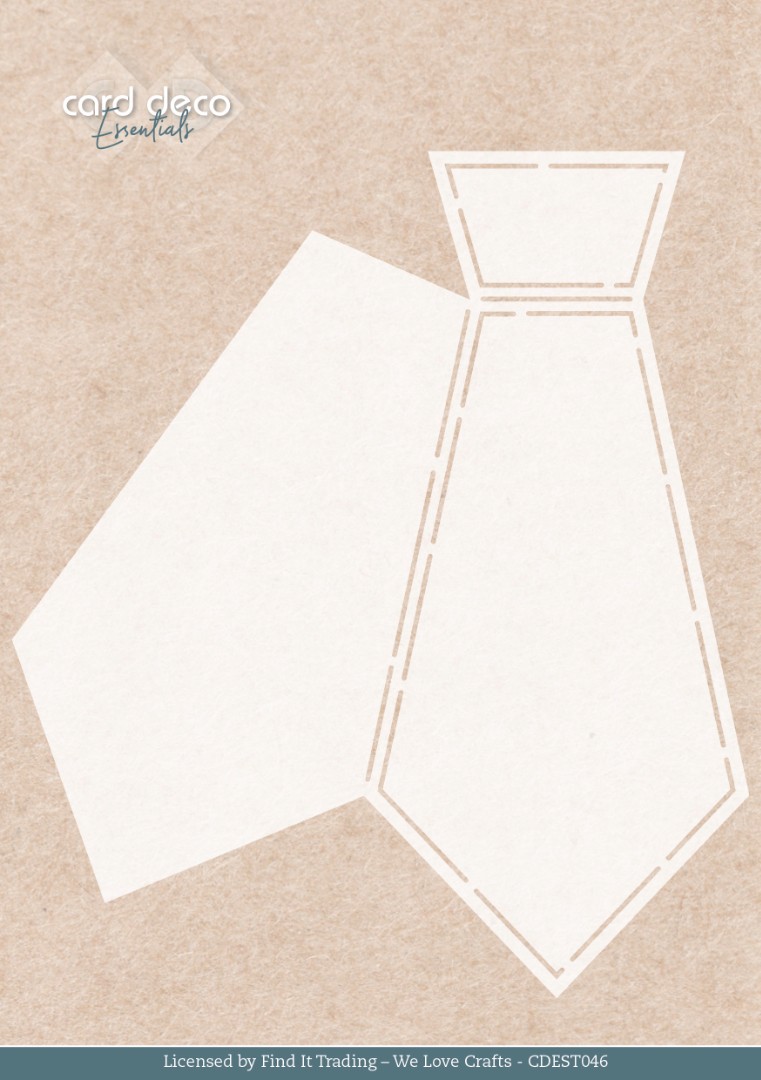 Stencil - Card Deco Essentials - We Are Men - Tie - A5