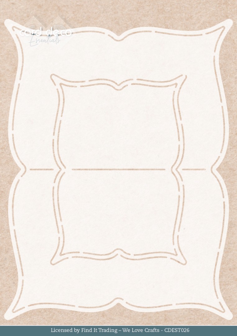 Stencil - Card Deco Essentials - Rose Decorations Label - A5