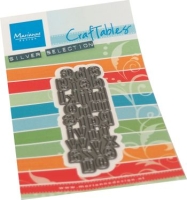 CR1594 Craftables stencil Punch die alphabet