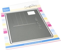 CR1698 Craftables stencil Postcard