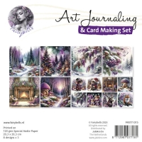 99077/015 Fairybells Art Journaling & Card Making Set Kerst paars