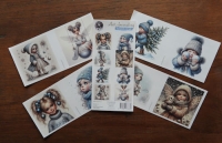 99079/012 Fairybells 3-D setje Kerst - winter blauw