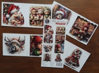 99079/015 Fairybells 3-D setje Kerst rood