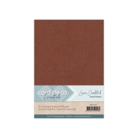 LKK-A570 #70 Card Deco Linnen Cardstock - A5 - Rusty Brown