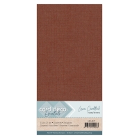 LKK-4k70 #70 Card Deco Linnenkarton - Vierkant - Rusty Brown