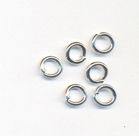 Jumpringetjes zilver 6mm (dikte 1,2mm) - 50 stuks