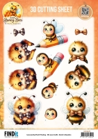 CD12475 3D Cutting Sheet - Berries Beauties - Sweet Honey Bees - Little Buzzers