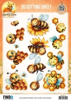 CD12473 3D Cutting Sheet - Berries Beauties - Sweet Honey Bees - Golden Garden