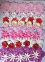 13 Flower Pack (50 paper flowers)