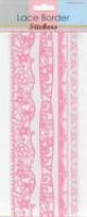 Lace border stickers baby girl (55539/02)