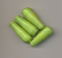 Druppel groen opaque bewerkt 28x11mm 