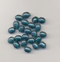 Tonnetje turquoise luster 8x7mm 