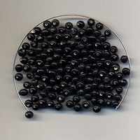 Zwarte opaque kraal 3mm - 200 stuks