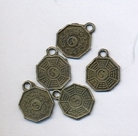 Bronzen chineze munt 14mm - per stuk