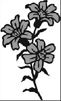 CR 1306 - Craftables stencil Tiny's lily
