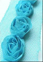 MD Flower Ribbons Light blue FR 1118