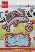 LR 0332 Creatables stencil dolphin