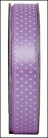 DC spotted ribbon lilac mist 10mm - rol 3 meter