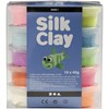 Silk Clay - Assortiment, kleuren assorti, Basic 2, 10x40 gr